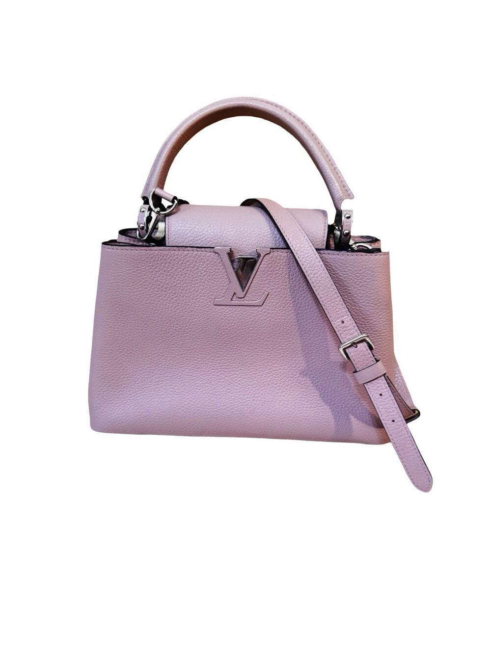 Louis Vuitton Petale Taurillon Leather Capucines MM Bag